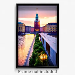 Pixel Art Poster - Showy Stockholm (8 Bit Psychedelic Trippy Video Game Print)