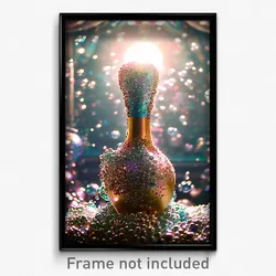 Pixel Art Poster - Bubbly Furth (8 Bit Psychedelic Trippy Video Game Print)