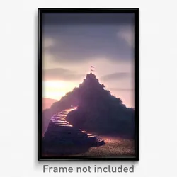 Pixel Art Poster - Drab Motte (8 Bit Psychedelic Trippy Weird Video Game Print)