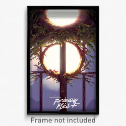 Pixel Art Poster - Faraway Nest (8 Bit Psychedelic Trippy Video Game Print)