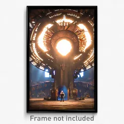 Pixel Art Poster - Enormous Forgeworks (8 Bit Psychedelic Video Game Print)
