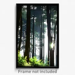 Pixel Art Poster - Drab Woods (8 Bit Psychedelic Trippy Weird Video Game Print)