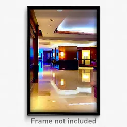 Pixel Art Poster - Pleasant Hotel Lobby (8 Bit Psychedelic Video Game Print)
