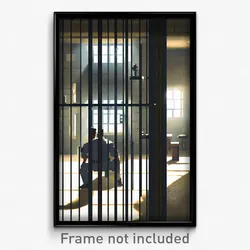 Pixel Art Poster - Unrealistic Prison (8 Bit Psychedelic Video Game Print)
