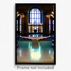 Pixel Art Poster - Unsightly Belvedere (8 Bit Psychedelic Video Game Print)