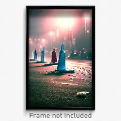 Pixel Art Poster - Plastic March (8 Bit Psychedelic Trippy Video Game Print)