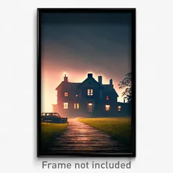 Pixel Art Poster - Bleak House (8 Bit Psychedelic Trippy Weird Video Game Print)