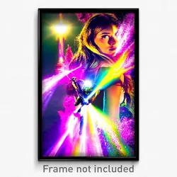 Pixel Art Poster - Flashy Moor (8 Bit Psychedelic Trippy Weird Video Game Print)