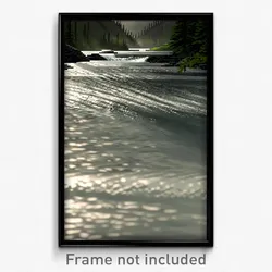 Pixel Art Poster - Gray Creek (8 Bit Psychedelic Trippy Weird Video Game Print)