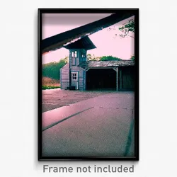 Pixel Art Poster - Whopping Outbuilding (8 Bit Psychedelic Video Game Print)