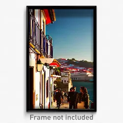 Pixel Art Poster - Little Lisbon (8 Bit Psychedelic Trippy Video Game Print)