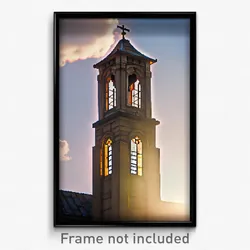 Pixel Art Poster - Gorgeous Belfry (8 Bit Psychedelic Trippy Video Game Print)