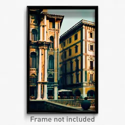 Pixel Art Poster - Wiry Italian Architecture (8 Bit Video Game Print)