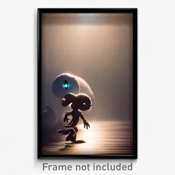 Pixel Art Poster - Familiar Pluto (8 Bit Psychedelic Trippy Video Game Print)