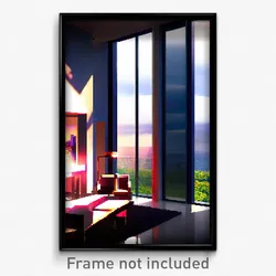 Pixel Art Poster - Modern Vista (8 Bit Psychedelic Trippy Video Game Print)