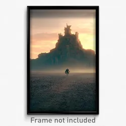 Pixel Art Poster - Deserted Dominion (8 Bit Psychedelic Trippy Video Game Print)