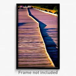 Pixel Art Poster - Musty Boardwalk (8 Bit Psychedelic Trippy Video Game Print)