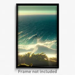 Pixel Art Poster - Impeccable Ocean (8 Bit Psychedelic Trippy Video Game Print)