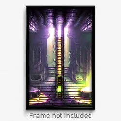 Pixel Art Poster - Unique Sewer (8 Bit Psychedelic Trippy Video Game Print)