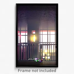 Pixel Art Poster - Virtual Hospice (8 Bit Psychedelic Trippy Video Game Print)