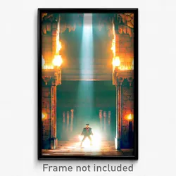 Pixel Art Poster - Unique Catacombs (8 Bit Psychedelic Trippy Video Game Print)