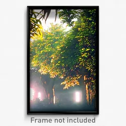 Pixel Art Poster - Leafy Depths (8 Bit Psychedelic Trippy Video Game Print)