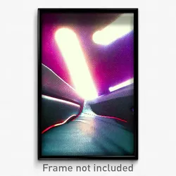 Pixel Art Poster - Energetic Seat (8 Bit Psychedelic Trippy Video Game Print)
