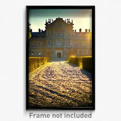 Pixel Art Poster - Rural Palace (8 Bit Psychedelic Trippy Video Game Print)