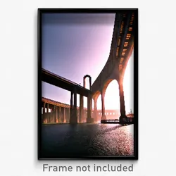 Pixel Art Poster - Unkempt Viaduct (8 Bit Psychedelic Trippy Video Game Print)