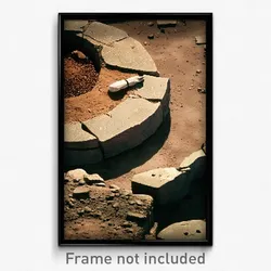 Pixel Art Poster - Rough Resting Place (8 Bit Psychedelic Video Game Print)