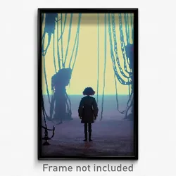Pixel Art Poster - Droopy Downs (8 Bit Psychedelic Trippy Video Game Print)