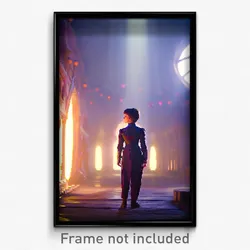 Pixel Art Poster - Negligible Fief (8 Bit Psychedelic Trippy Video Game Print)