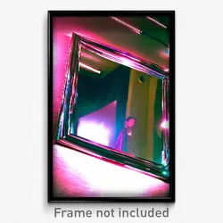 Pixel Art Poster - Velvety Mirror (8 Bit Psychedelic Trippy Video Game Print)