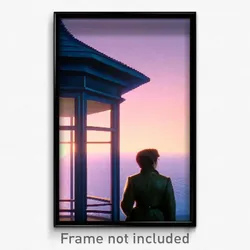 Pixel Art Poster - Negligible Lookout (8 Bit Psychedelic Video Game Print)