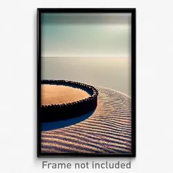 Pixel Art Poster - Round Sandbar (8 Bit Psychedelic Trippy Video Game Print)