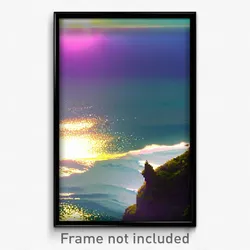 Pixel Art Poster - Notable Ocean (8 Bit Psychedelic Trippy Video Game Print)