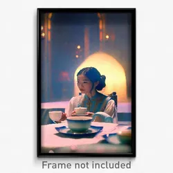 Pixel Art Poster - Silent Tea (8 Bit Psychedelic Trippy Weird Video Game Print)