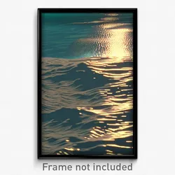 Pixel Art Poster - Bumpy Sea (8 Bit Psychedelic Trippy Weird Video Game Print)
