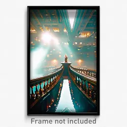 Pixel Art Poster - Lavish Staith (8 Bit Psychedelic Trippy Video Game Print)