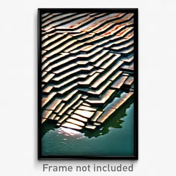 Pixel Art Poster - Square Rill (8 Bit Psychedelic Trippy Weird Video Game Print)