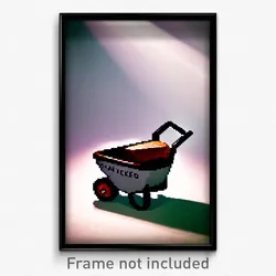 Pixel Art Poster - Wicked Barrow (8 Bit Psychedelic Trippy Video Game Print)