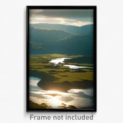 Pixel Art Poster - Uneven Loch (8 Bit Psychedelic Trippy Weird Video Game Print)