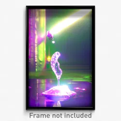 Pixel Art Poster - Liquid Passage (8 Bit Psychedelic Trippy Video Game Print)