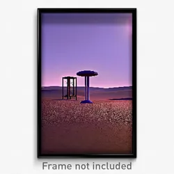 Pixel Art Poster - Neglected Stand (8 Bit Psychedelic Trippy Video Game Print)