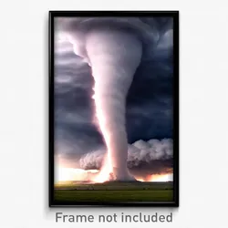 Pixel Art Poster - Majestic Tornado (8 Bit Psychedelic Trippy Video Game Print)