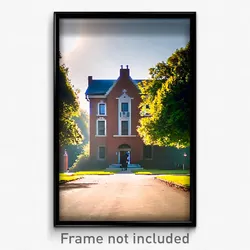 Pixel Art Poster - Gigantic Parsonage (8 Bit Psychedelic Video Game Print)