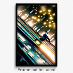 Pixel Art Poster - Outrageous Treasury (8 Bit Psychedelic Video Game Print)