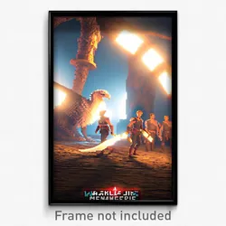 Pixel Art Poster - Warlike Menagerie (8 Bit Psychedelic Trippy Video Game Print)