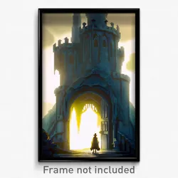 Pixel Art Poster - Droopy Keep (8 Bit Psychedelic Trippy Weird Video Game Print)