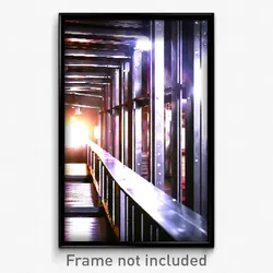 Pixel Art Poster - Metallic Loft (8 Bit Psychedelic Trippy Video Game Print)